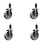 Service Caster 5'' Semi Steel Wheel Swivel 1-1/4'' Expanding Stem Caster Set, 4PK SCC-EX20S514-SSS-114-4 - alternate 1